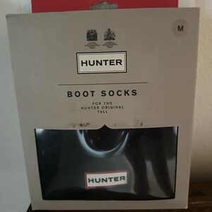 New Hunter Tall Boot Sheepy Cuff Black Socks size Medium